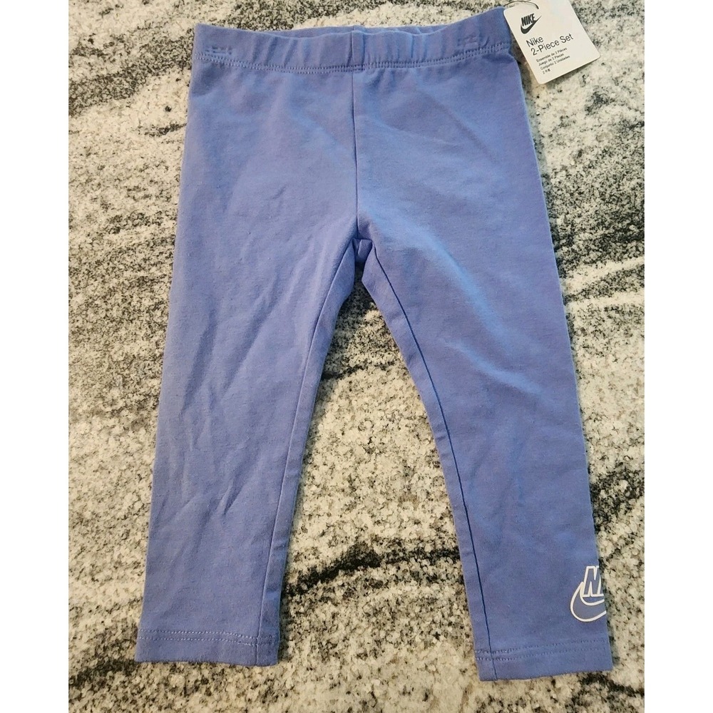 NIKE LEGGINGS BABY GIRL SIZE 18 MONTHS BLUE ELASTIC WAIST **PANTS ONLY!** NEW